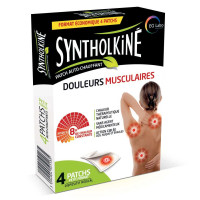 SYNTHOLKINE Patchs Chauffants 4 Patchs - Soulagement Douleurs