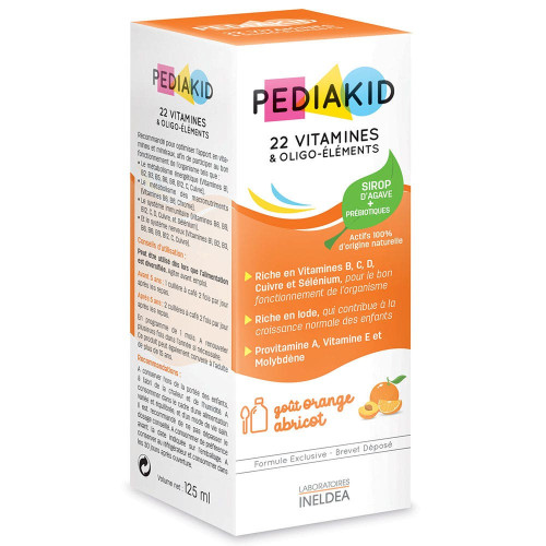 Ineldea Pediakid 22 Vitamines 125mL - Booste l'immunité des enfants