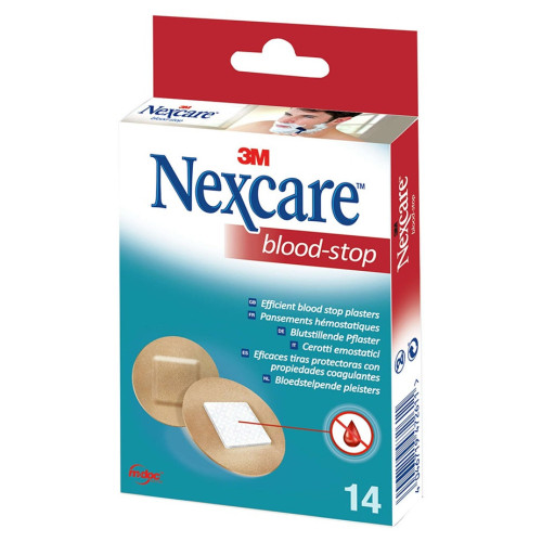 3M Nexcare Blood Stop 14 Pansements - Soulage et Protège Plaies