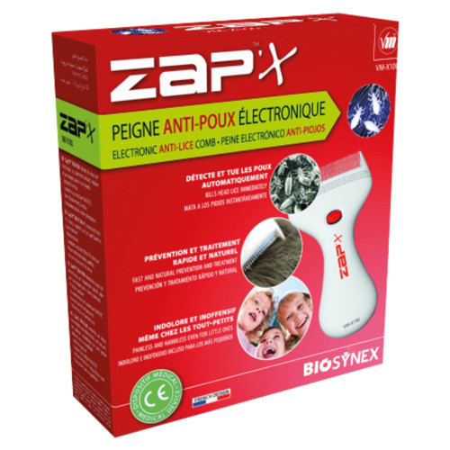 Zap'x  Peigne Anti-poux Electronique VM-X100
