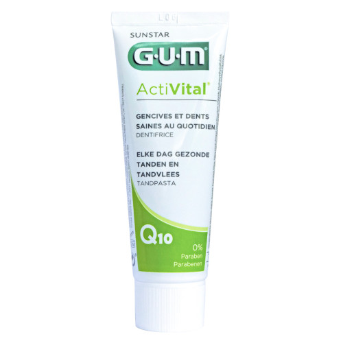 GUM Activital Dentifrice Q10 75mL - Soin Anti-Caries