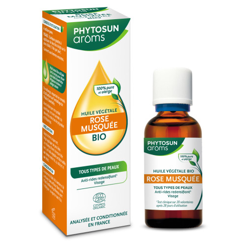 Phytosun Arôms Huile Rose Musquée 50ml - Soin Visage Naturel