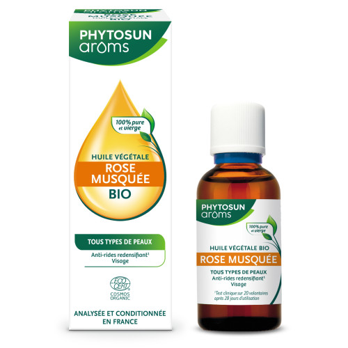 Phytosun Arôms Huile Rose Musquée 50ml - Soin Visage Naturel