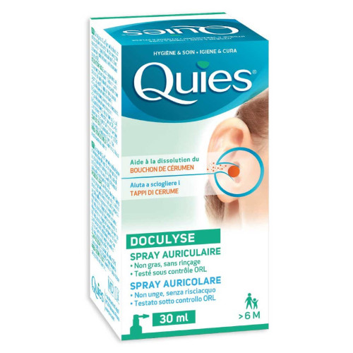 Quies Doculyse 30ml - Elimine Bouchon de Cérumen