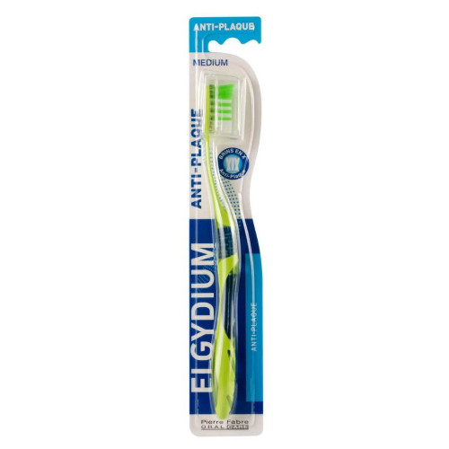 ELGYDIUM Brosse Anti-Plaque Medium 1 Unité - Efficacité Supérieure