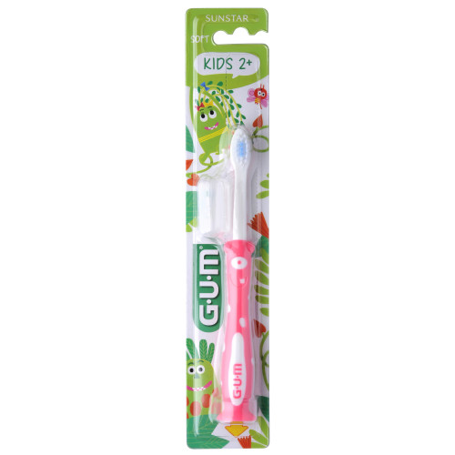 GUM Brosse à Dents Kids Monster 3-6 ans - Hygiène et Plaque Dentaire