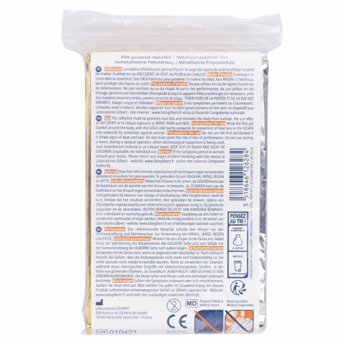 GILBERT Couverture Survie Isothermique 1 Kit - Protection Climatique