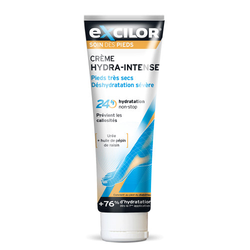 Excilor Crème Pieds Secs 125ml - Hydratation 24h, Anti-Callosités