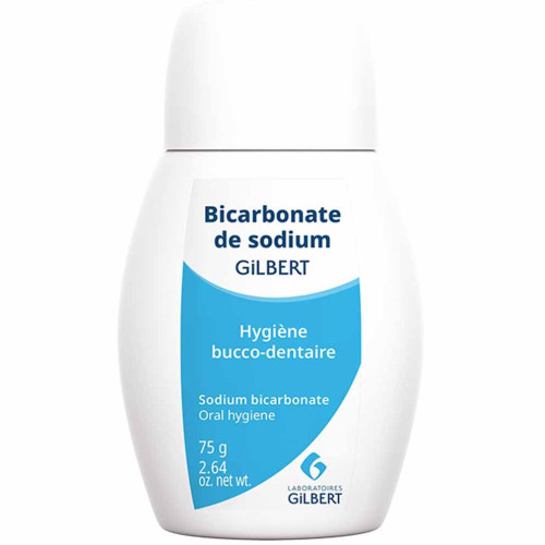 Gilbert Dentidose Bicarbonate 75g - Protection Émail et Anti-Plaque