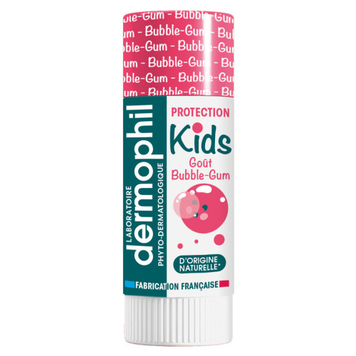 Dermophil Kids Protection Lèvres 4g Saveur Bubble-Gum - Soin Hydratant