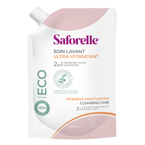 Saforelle Ultra Hydratant 400ml - Soin Lavant Recharge