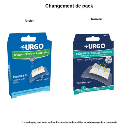 URGO Pansements Waterproof 4 unités - Soulage et cicatrise