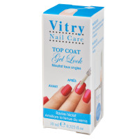 Vitry Nail Care Top Coat Gel Look 10ml - Eclat et effet faux-ongles