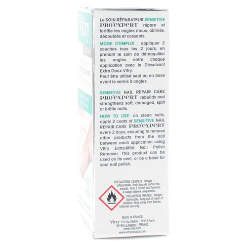 Vitry Soin Réparateur Ongles 10ml - Plus Forts en 2 Semaines
