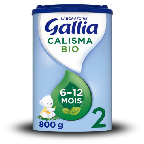 GALLIA Calisma 2 Bio 800g - Lait 6-12 Mois DHA Vitamines A/C
