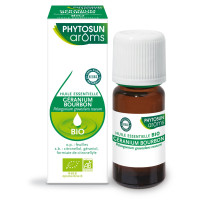 Phytosun Arôms Huile Essentielle Géranium 10ml - Soin Peau et Sommeil