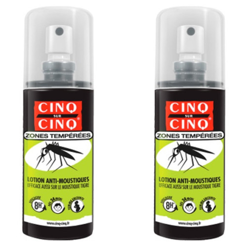 Cinq sur Cinq Lotion Zones Tempérées 200mL - Anti-Moustiques