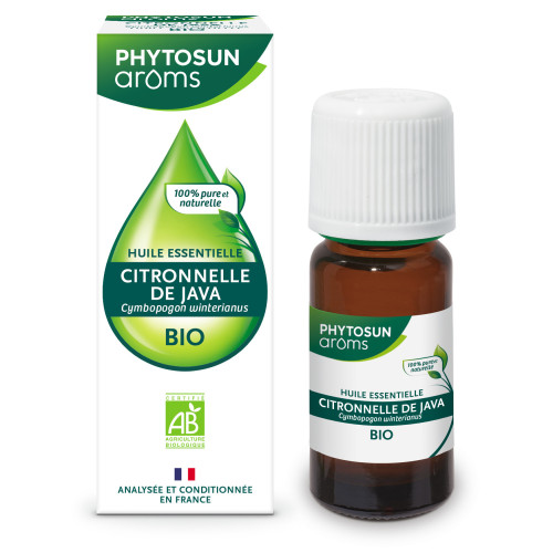 Phytosun Arôms Citronnelle Java Bio 10ml - Parfum Bio Ambiant