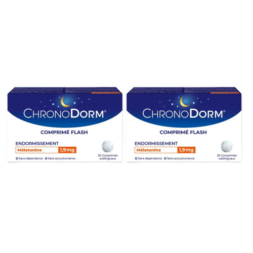 IPRAD ChronoDorm Mélatonine 60 Comprimés - Sommeil Facilité