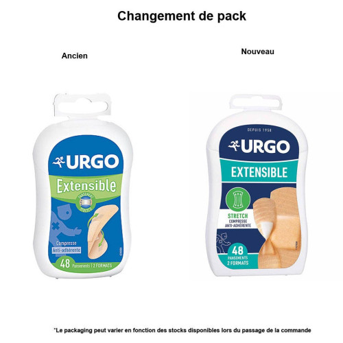 URGO Extensible 48 Pansements Confort Respirant