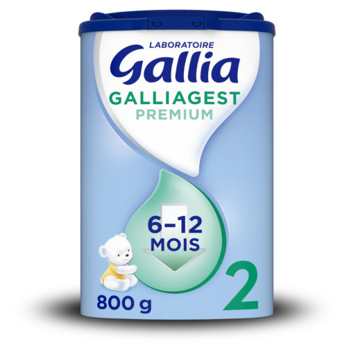 GALLIA Galliagest Premium 2 800g - Confort Digestif Bébé 6-12 Mois