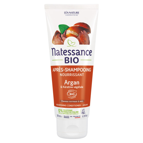 Natessance Après-Shampooing Argan Bio 200ml - Nourrit Cheveux Secs