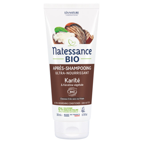 Natessance Après-Shampooing Karité Bio 200ml - Nutrition et Brillance