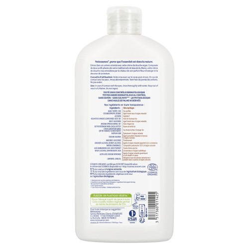 Crème Douche Argan Fleur d'Oranger 500ml - Nettoyage Doux Bio