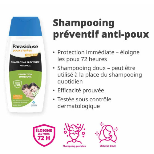 Parasidose Shampoing Anti-Poux 200mL - Prévention et Soin Capillaire