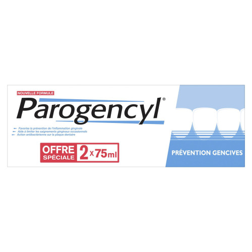 Parogencyl Prévention Gencives 2x75ml - Protection Dents et Gencives