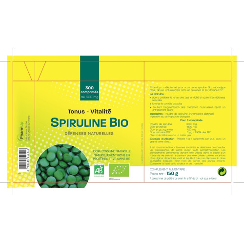 Spiruline Bio 300 Comprimés - Boost Immunité et Vitalité