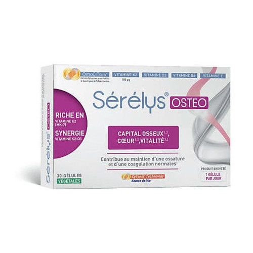 SERELYS Osteo 30 Gélules - Vitalité et Résistance Osseuse