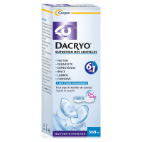 Dacryo Entretien Lentilles 360ml - Nettoie et Lubrifie