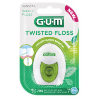 GUM Fil Dentaire Twisted Floss 30m - Nettoyage Profond