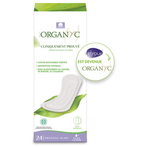 Protège-Slips ORGANYC Coton Bio 24pcs - Confort et Fraîcheur