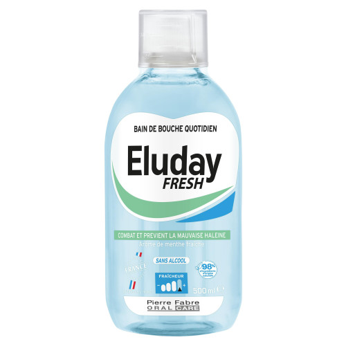 PIERRE FABRE Eluday Bain Bouche Quotidien 500ml - Mauvaise Haleine