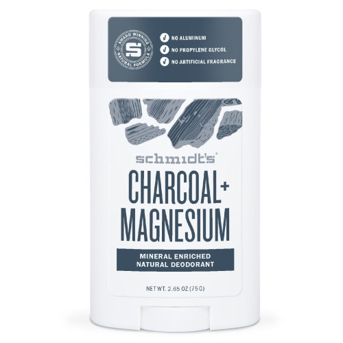 Schmidt's Déodorant Naturel Charbon Magnésium 75g - Protection 24h