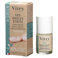 VITRY SOS Ongles Striés 10ml - Base Unifiante Ongles Irréguliers