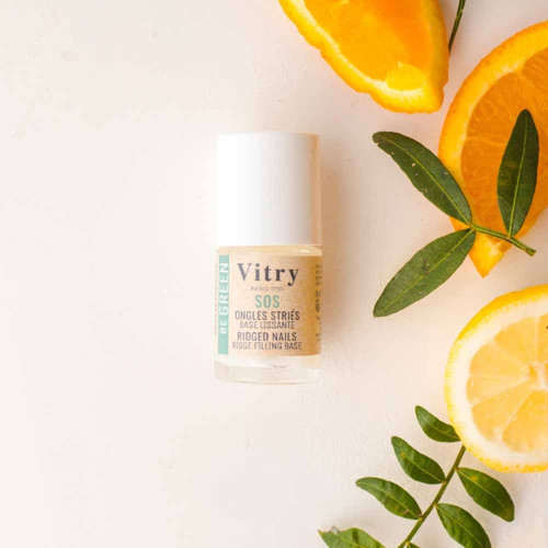 VITRY SOS Ongles Striés 10ml - Base Unifiante Ongles Irréguliers