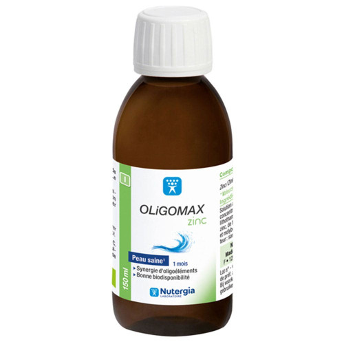 NUTERGIA Oligomax Zinc 150ml - Peau Saine et Immunité Renforcée