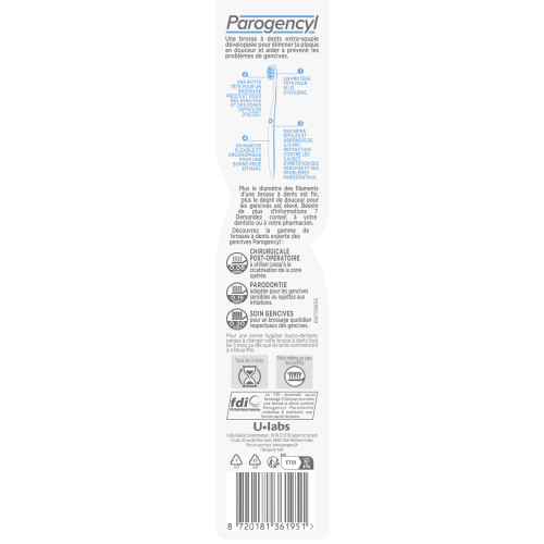 Parogencyl Brosse à Dents Extra-Souple 1 Unité - Douceur et Précision