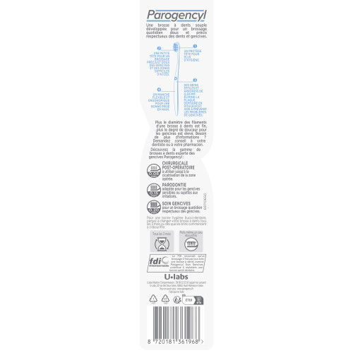 Parogencyl Brosse à Dents Douceur Gencives 1pc - Soin Quotidien