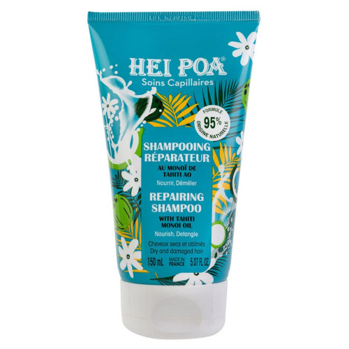 HEI POA Shampooing Réparateur Monoï Tahiti 150ml - Nourrit et Démêle