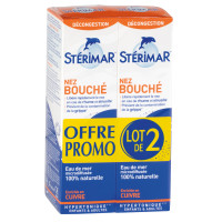 STERIMAR Nez Bouché 2x100ml - Décongestion Rapide