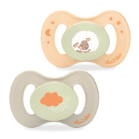 Sucette anatomique phosphorescente 0-6 mois Mouton/Nuage