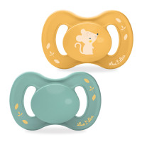 Nature Téterelle Extra-Fine 18+ Mois Jeune Souris et Bleu 2 Sucettes Anatomiques