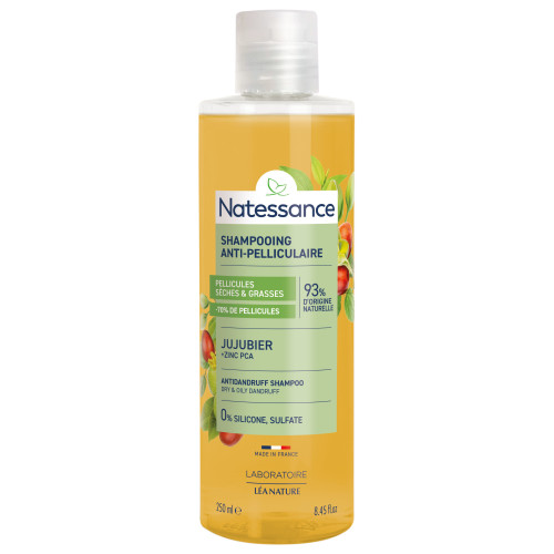 Natessance Shampooing Jujubier 250ml Antipelliculaire Efficace