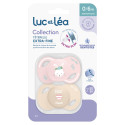 Luc et Léa Sucettes Anatomiques 0-6 Mois Silicone Confort Bébé