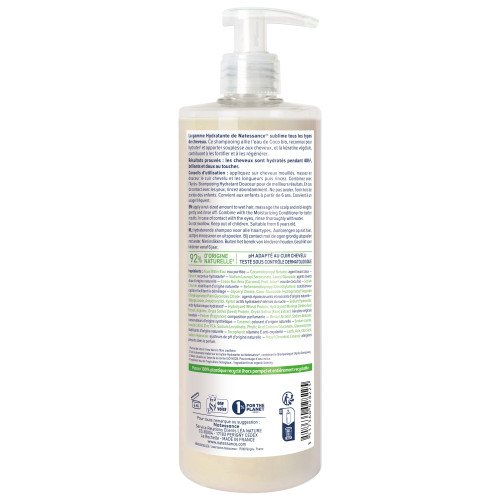 Natessance Shampooing Coco Kératine 500 ml Cheveux Doux Brillants