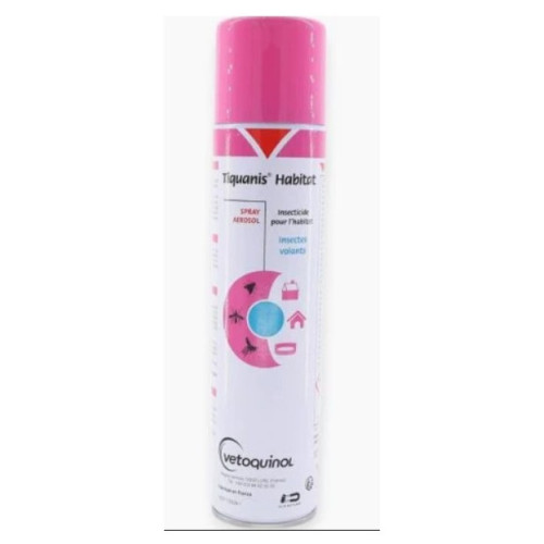 Vetoquinol Tiquanis Habitat Spray 300ml Protection Insectes Volants